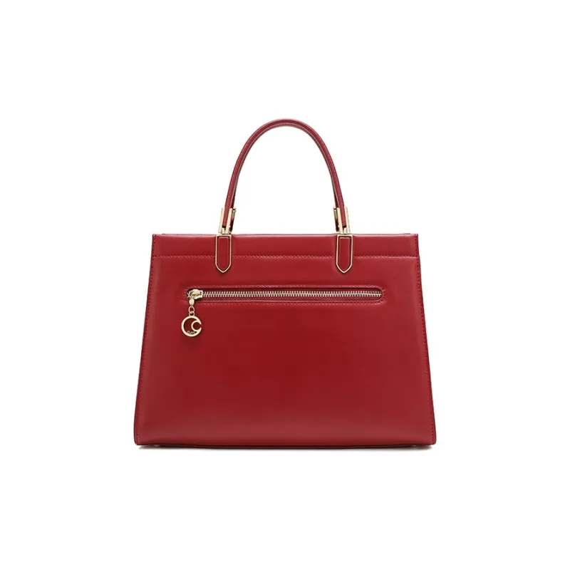 Ancient Yi Xi Cow Leather Wedding Handbag, Crossbody Cheongsam Bag Tubas Women's Rouge Red-2