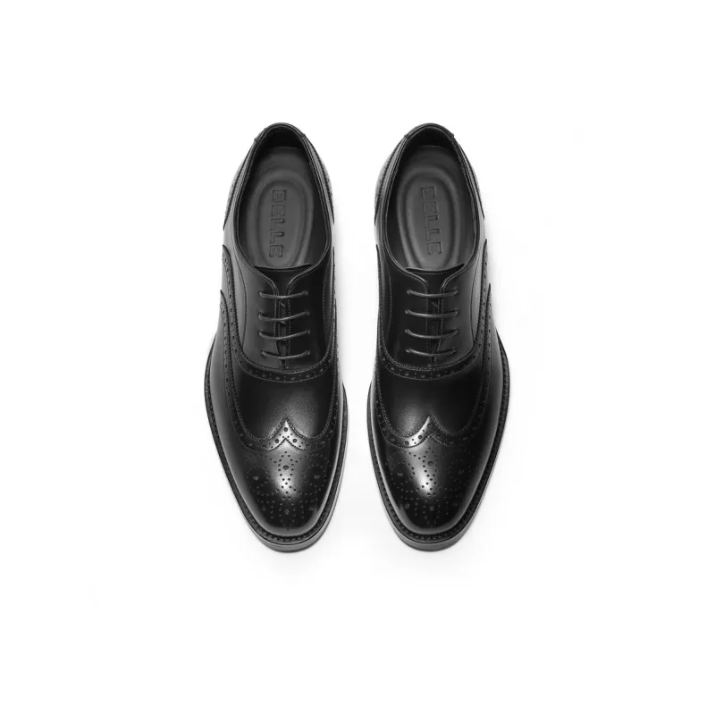 BELLE Dress Shoes Men Low Top Black-2