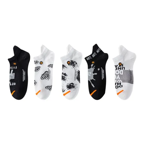 HANADASOX Ankle Socks Men's 5 Pack Mixed Color