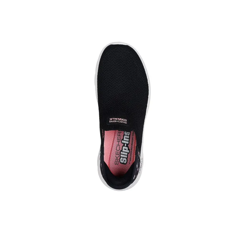 Skechers Go Walk Fle Anti Slip Wear Resistant Low Top Casual Shoes Women's Black-2