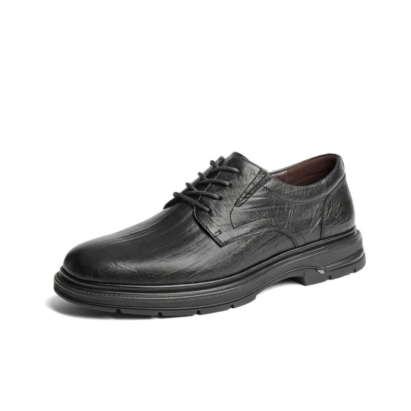 BELLE Dress Shoes Men Low-Top Black-1