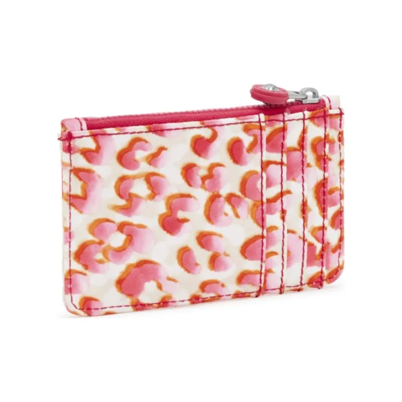 Kipling Recycled Polyester Card Holder Medium Size Women's White & Pink-2