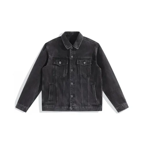 PEACEBIRD MEN Denim Jackets Men Gray