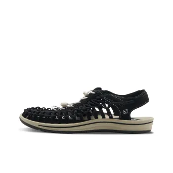 KEEN Uneek Slip Resistant River Trekking Shoes Beach Sandals Men's Black White