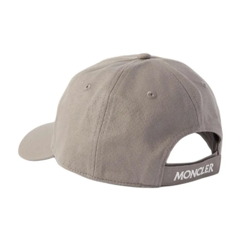 Moncler Cotton Baseball Caps Women's Gray-1