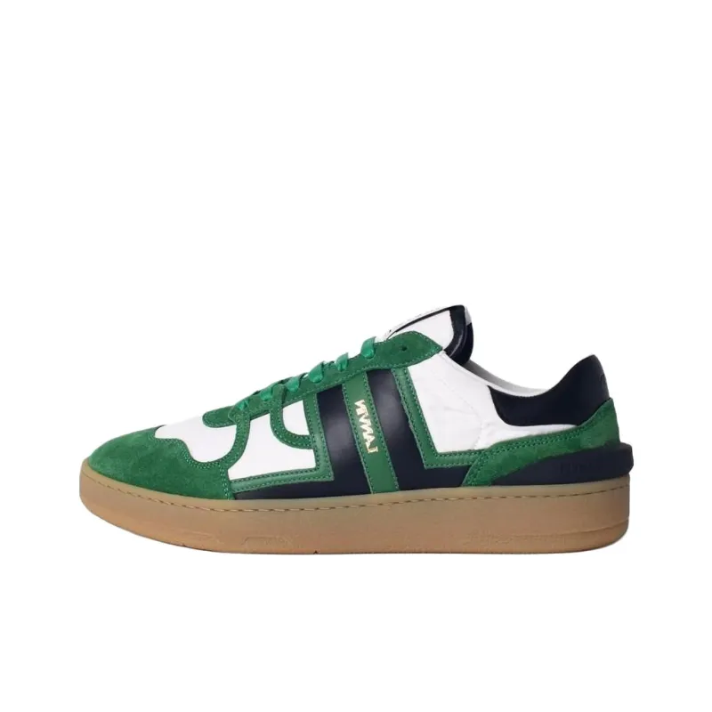 Lanvin Clay Low Top Skateboard Shoes Men's Green-0