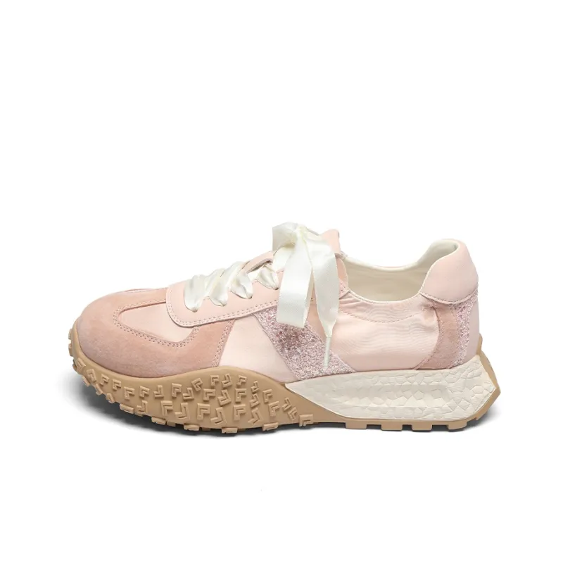 ZHR Rich Woman Happiness Shoes Breathable Height Increase Low Top Casual Shoes Women's-0