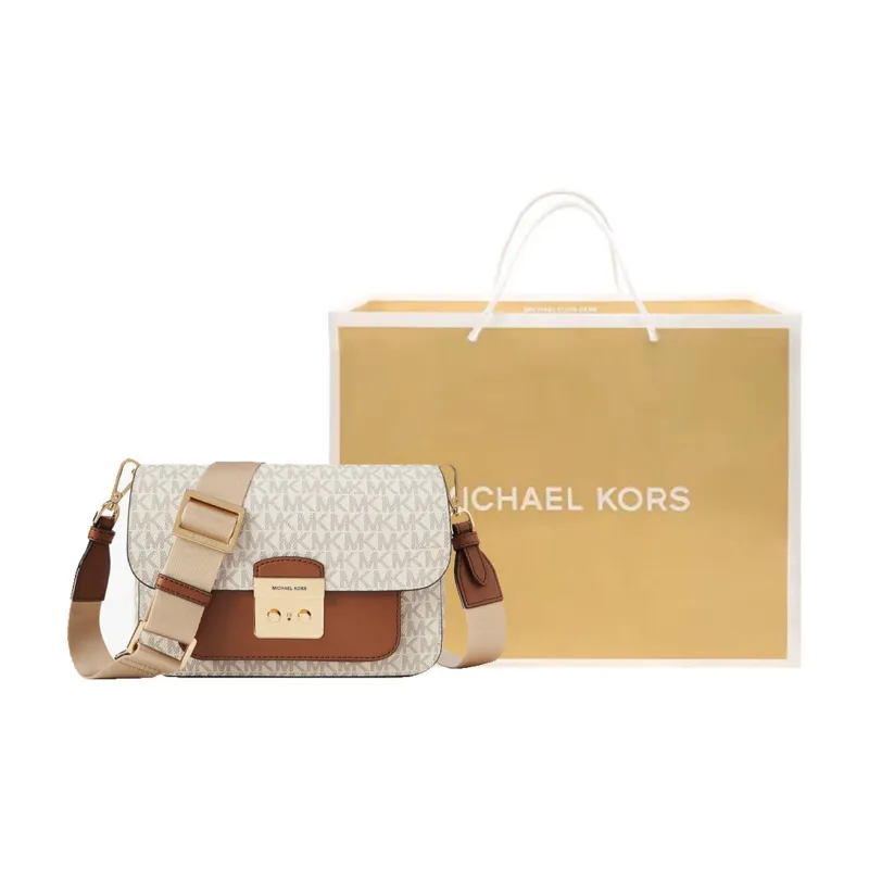 MICHAEL KORS Sloan Editor Medium Signature Logo Messenger Bag-2