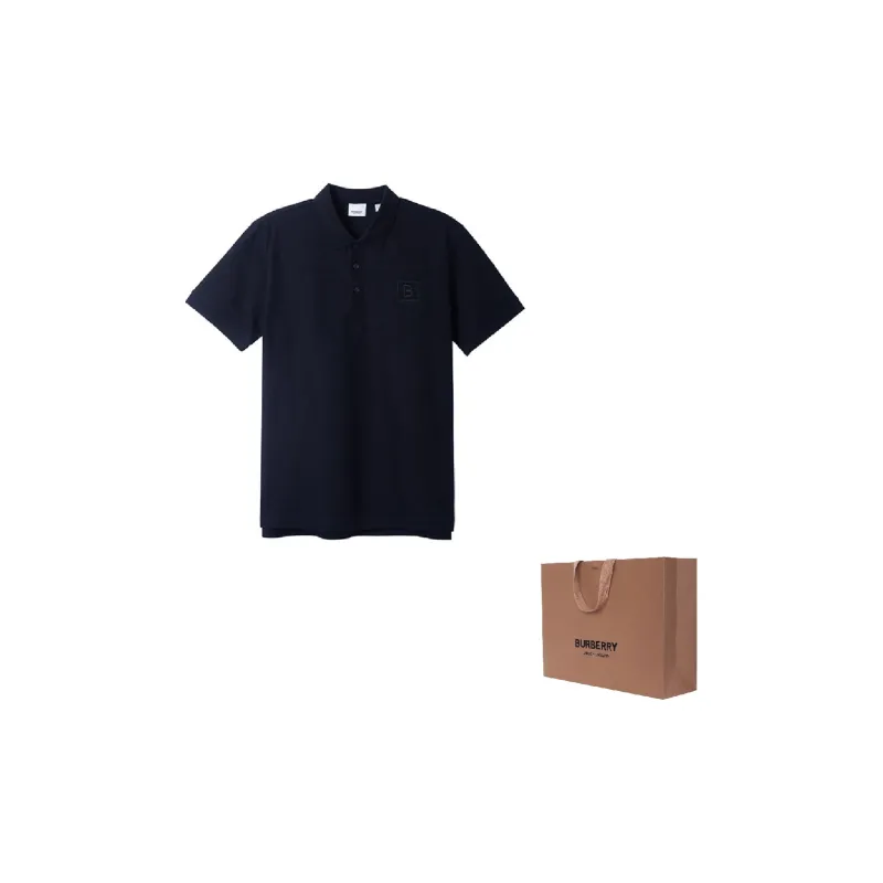 Burberry Letter Graphic Cotton Pique Polo Shirt-2