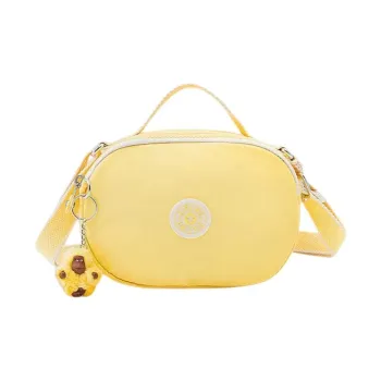 Kipling Polyamide Shoulder Bag, Crossbody Bag, Handbag Small Size Women's Sunflower Yellow