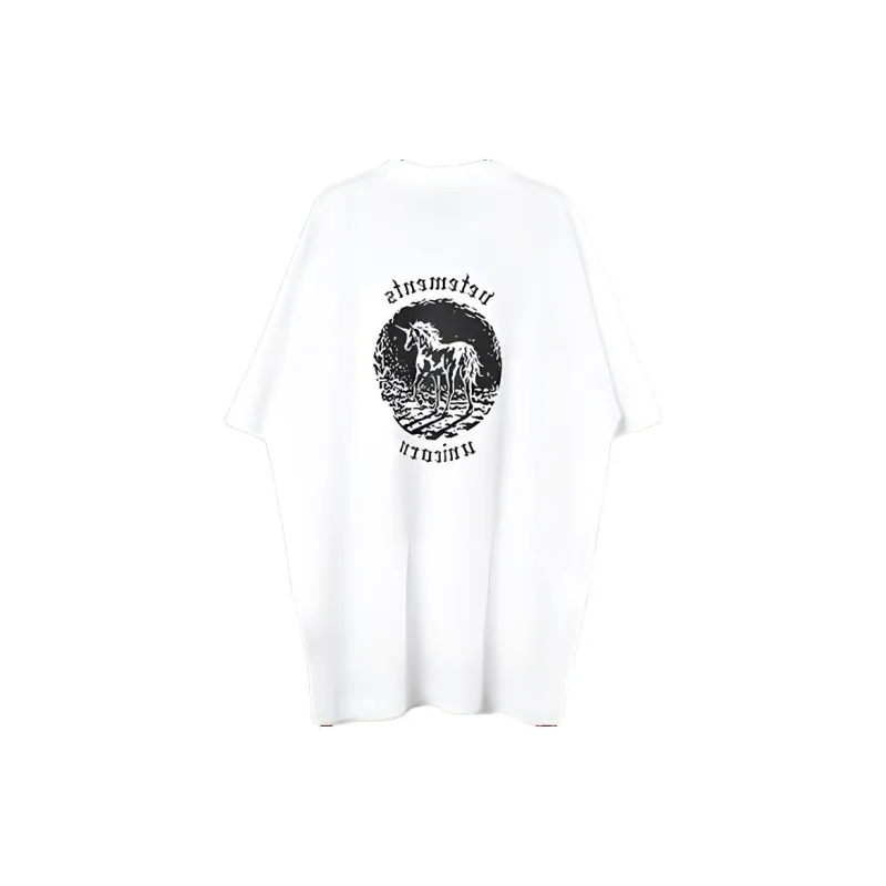 Vetements T-Shirts Unisex White-1