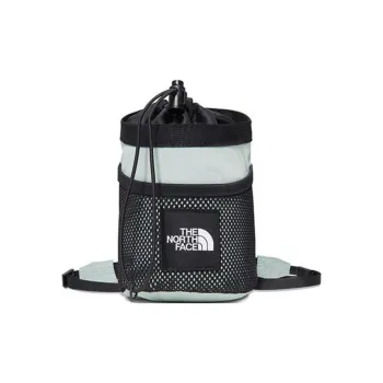 THE NORTH FACE Recycled Nylon Crossbody Bag Shoulder Bag Women's Black With Mustard Blue Accents