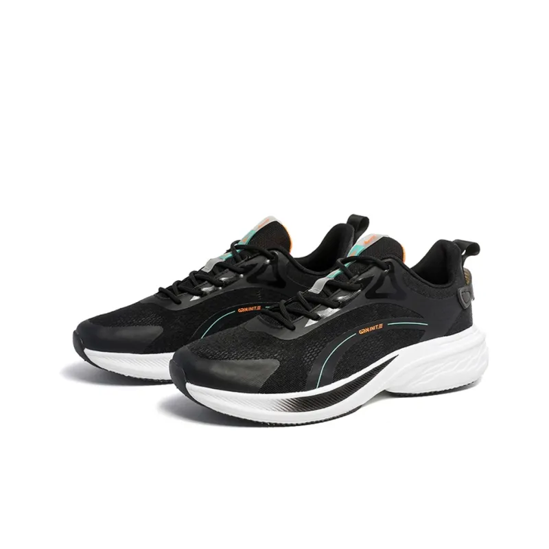 K bird Slip Resistant, Abrasion Resistant, Breathable, Rebound Low Top Running Shoes Men's Black-3