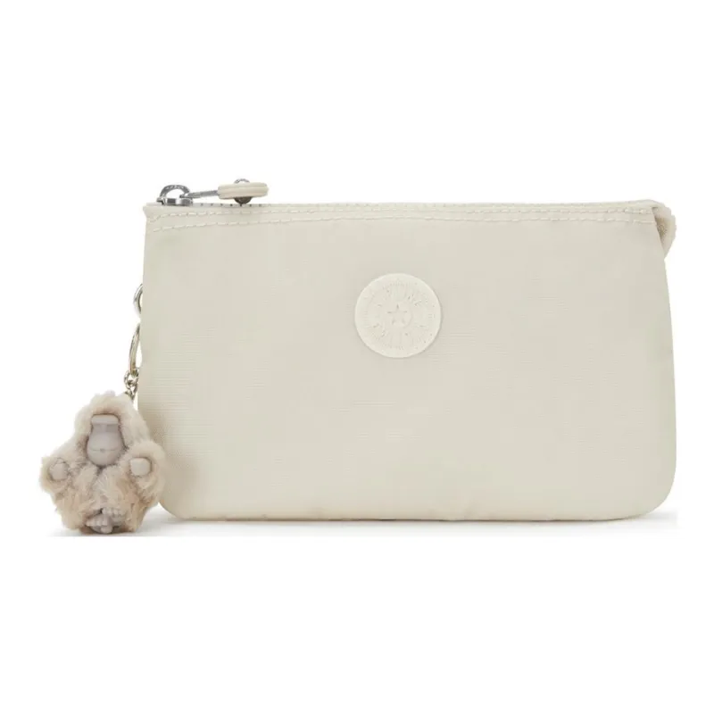 Kipling Polyamide Wallet Large Size Women's Beige Pearl-0