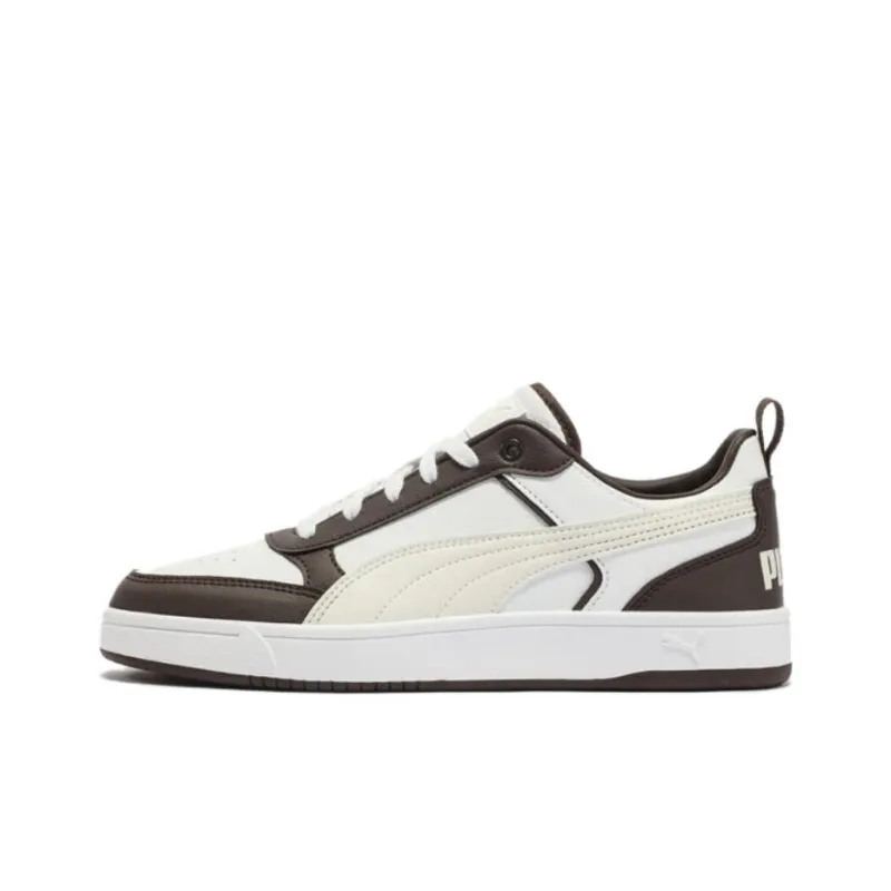 PUMA DRIBBLE Anti Slip Wear Resistant Low Top Casual Shoes Unisex White Black-0
