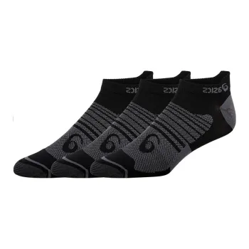 Asics Quick Lyte Plus 3pk Ankle Socks Men's 3 Pack Black