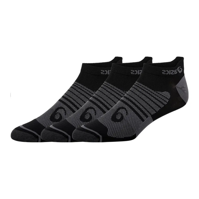 Asics Quick Lyte Plus 3pk Ankle Socks Men's 3 Pack Black-0