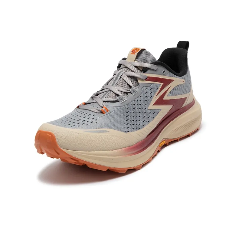 361° Cushioning Anti Slip Wear Resistant Breathability Low Top Running Shoes Men's Zinc Iron Gray-1