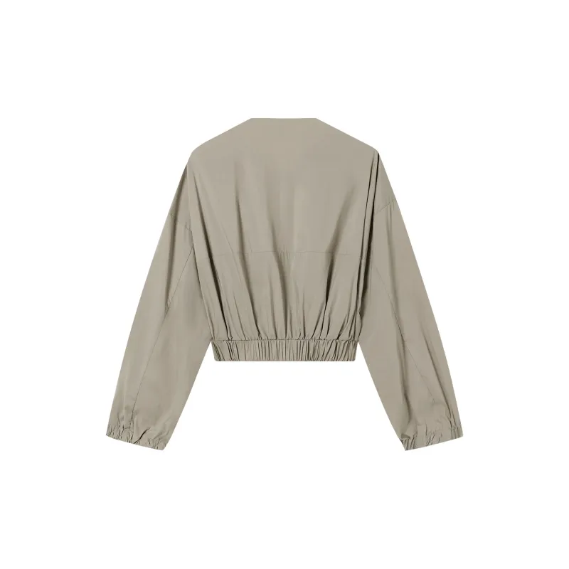THE SEA LIFE Cropped Coat Women's Spruce Green-1