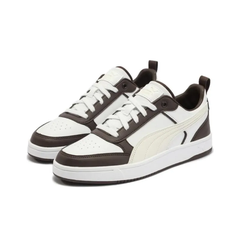 PUMA DRIBBLE Anti Slip Wear Resistant Low Top Casual Shoes Unisex White Black-2