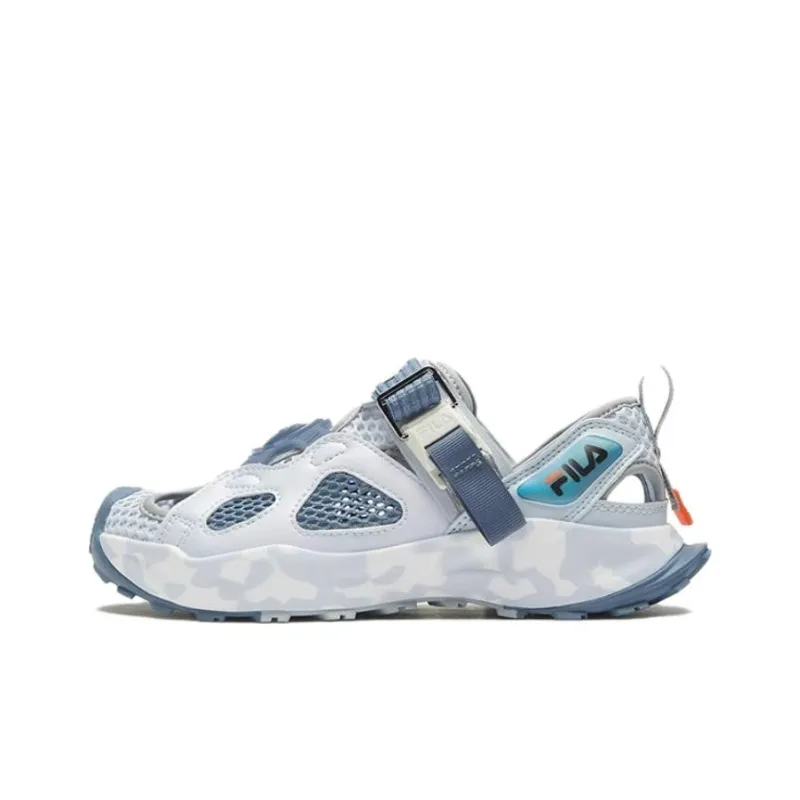 FILA KIDS Slip Resistant And Breathable Children's Sandals White Blue Unisex-0