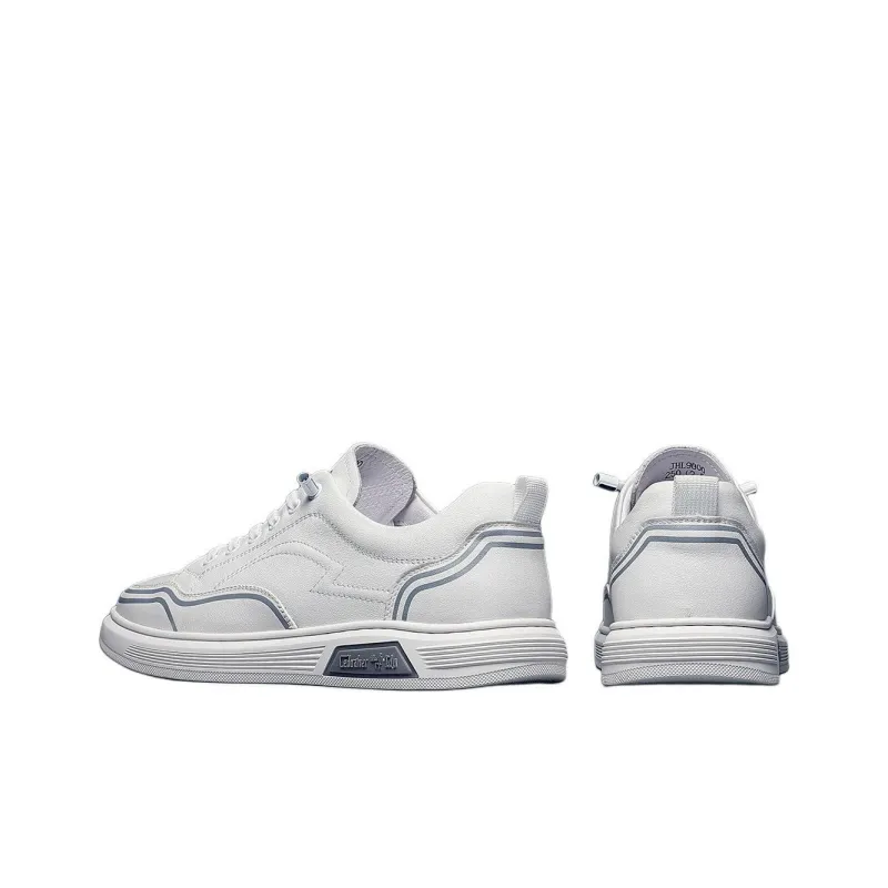 JANE HARLOW Low-Top Skateboard Shoes Men's White-3