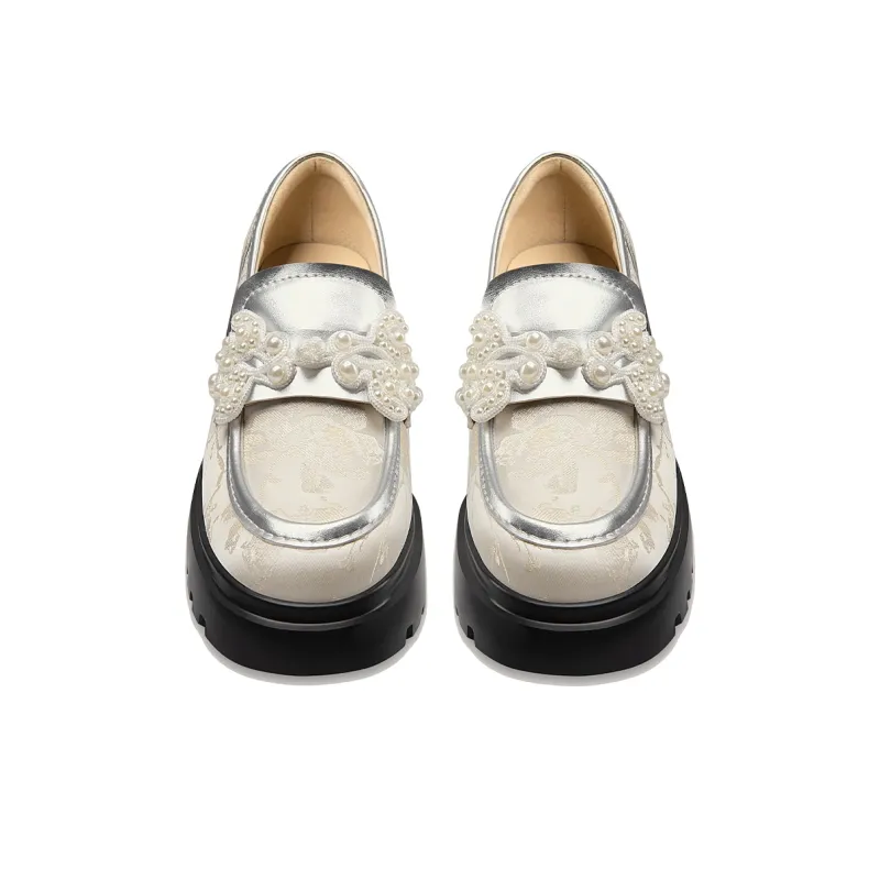 Lily Wei Loafers Women's Light Apricot-4