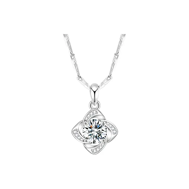 ZSY Sterling Silver Necklaces For Girls Women's-0