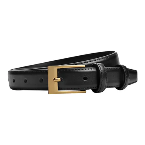 VINEY Leather Belts Women's Black