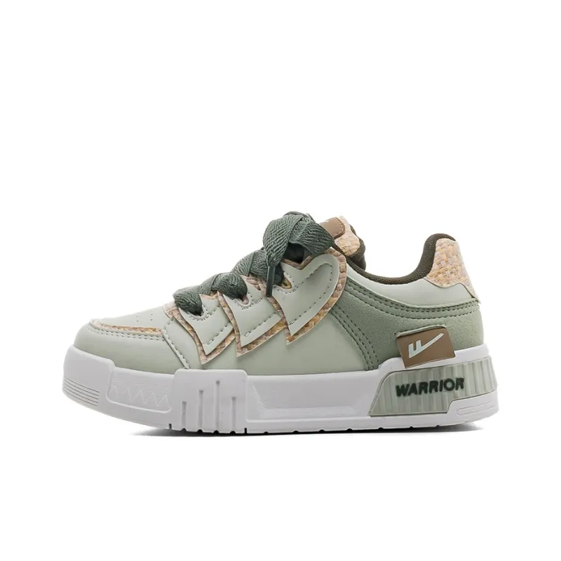 Warrior Warrior Wear Resistant Slip Resistant Low Top Skateboard Shoes Women's Tea Green-0