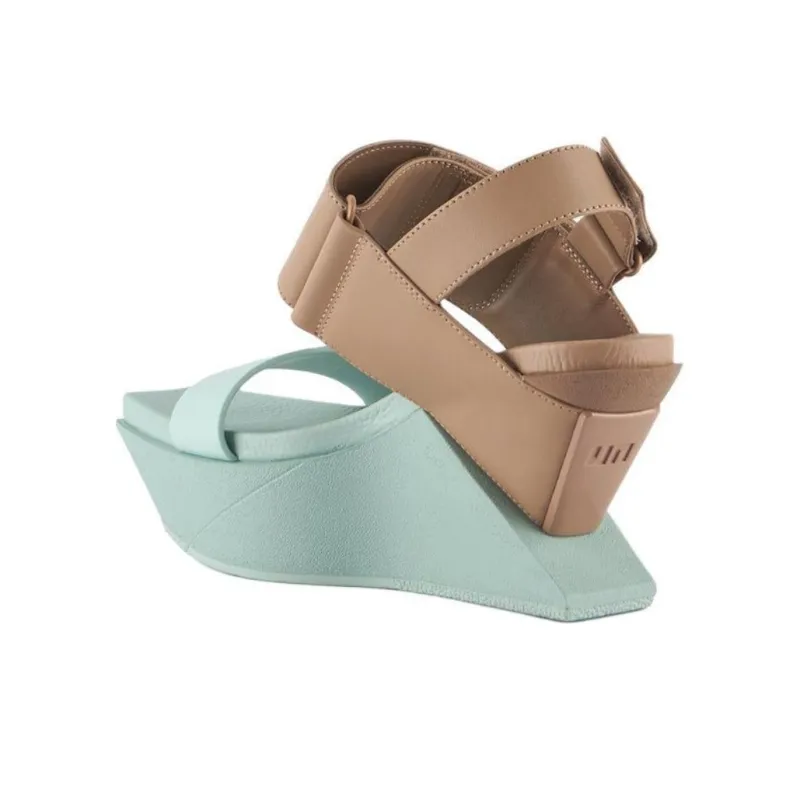 UNITED NUDE Delta Wedge Strap Sandals 10cm Women's Umber-3