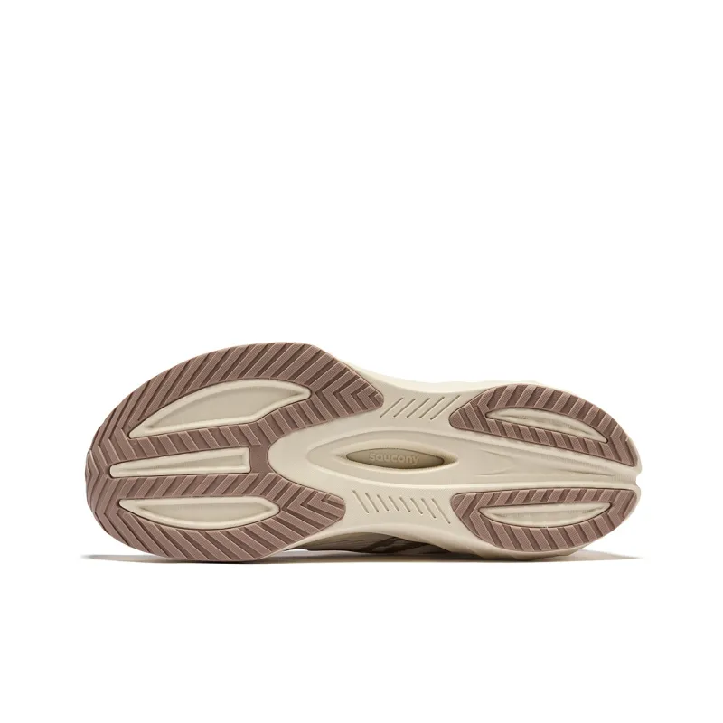 Saucony Low Top Running Shoes Unisex Beige Coffee-2