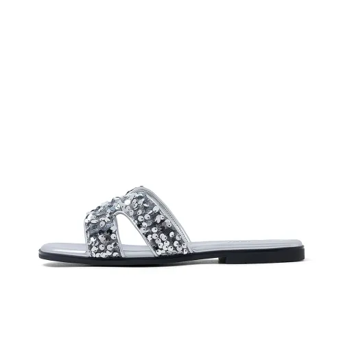 COMELY Slide Slippers Women's Black/Gray