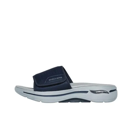 Skechers Arch Fit Slide Slippers Men Blue/Gray