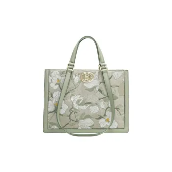 Ancient Yi Xi Cow Leather Fashion Mom One Shoulder Large Bag Handbag Women's Willow Bud Green