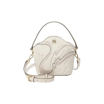 Ancient Yi Xi Cow Leather Cheongsam Shoulder Bag, Crossbody Bag, Handbag Women's Elegant White