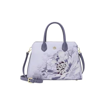 Ancient Yi Xi Cow Leather Shoulder Bag, Crossbody Bag, Handbag Women's Hyacinth Purple