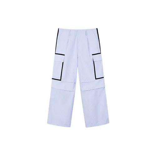 FAX FOR FMACM Cargo Pants Unisex Blue/White Stripes