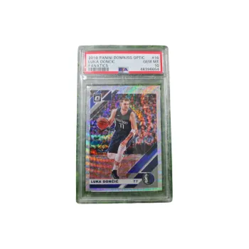 PANINI DONRUSS OPTIC 2019 Mavericks Luka Doncic Silver Ripple Holographic Card PSA Grading 10/10 Graded Cards 1 Pc