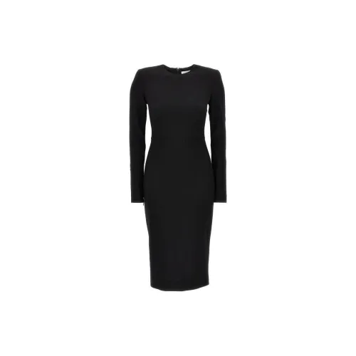 Victoria Beckham Long-Sleeved Dresses Women's Black