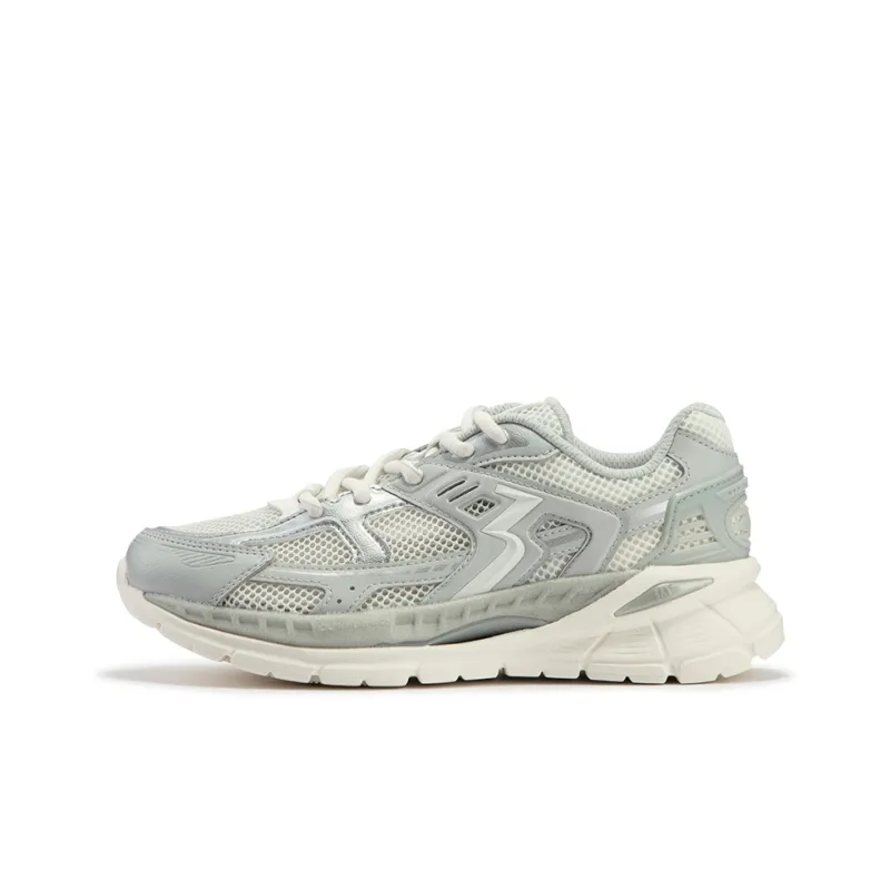 361° Durable Breathable Low Top Casual Shoes Women's White Gray-0