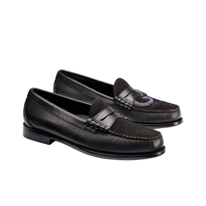 G.H. Bass & Co. Larson Letterman Weejuns Loafers Men's Black-2