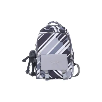 KAKAXI Nylon Backpack Unisex Black/Gray/Purple/Blue