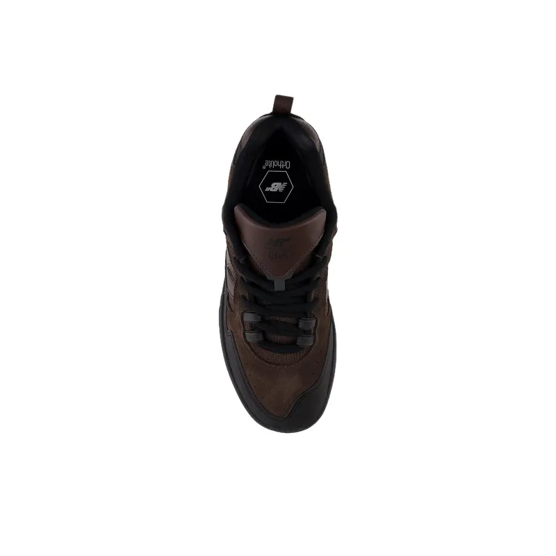 New Balance Anti Slip Wear Resistant Low Top Skateboard Shoes Unisex Brown-3