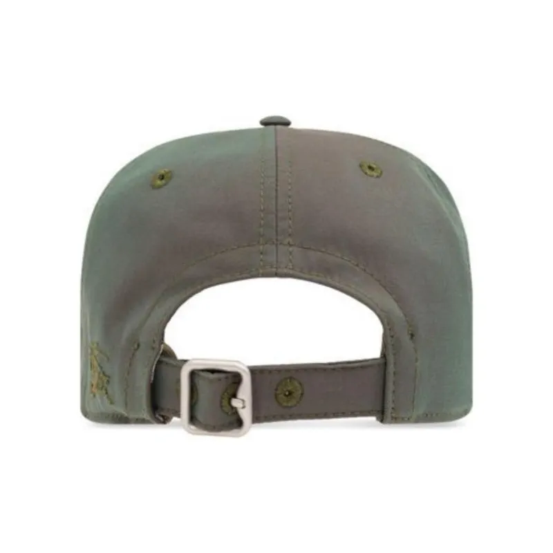 Burberry Cotton Baseball Caps Women's Army Green-1