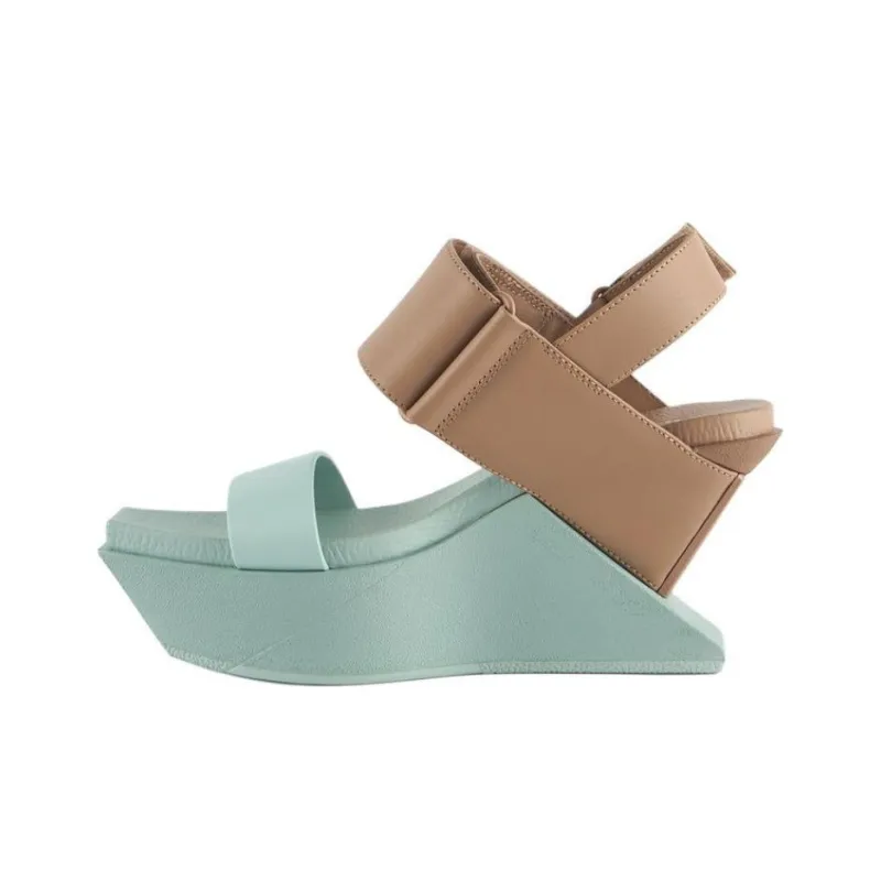 UNITED NUDE Delta Wedge Strap Sandals 10cm Women's Umber-0