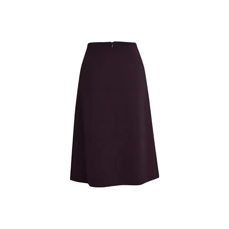 HDFULERN Casual Long Skirts Women's Burgundy-1