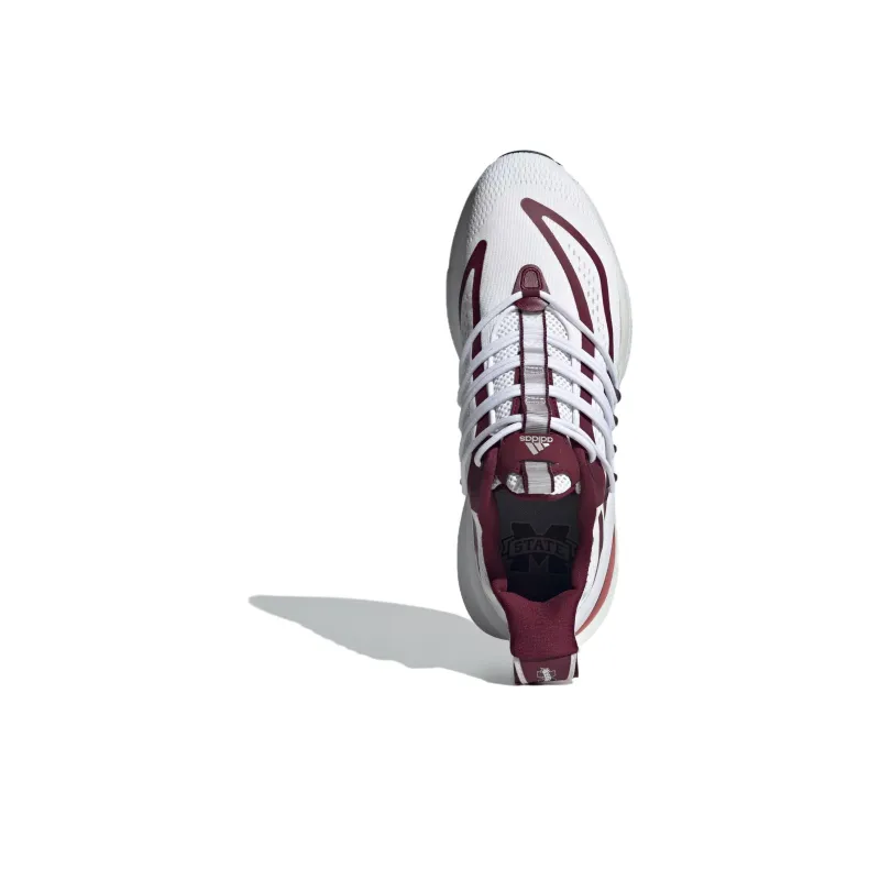 Adidas Mississippi State Alphaboost V1 Cloud White Team Maroon Cool Grey-3