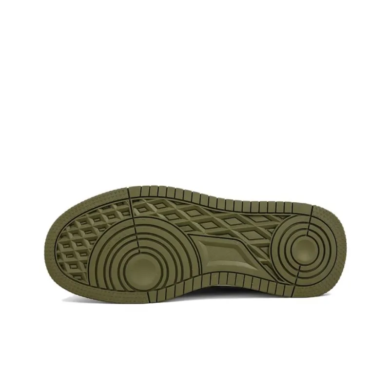 Pepe The Frog Wear-Resistant Slip-Resistant Skateboard Shoes Men's Beige Green-5