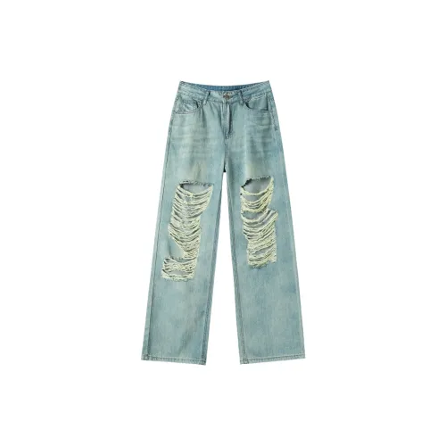 Cotton shopping Jeans Women's Blue